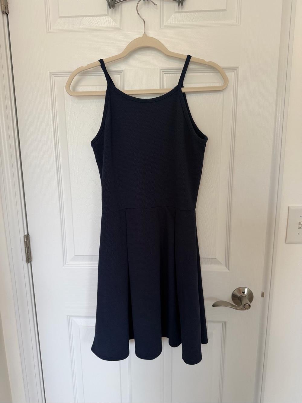 Olivia Rae Navy Spaghetti-Strap Skater Dress